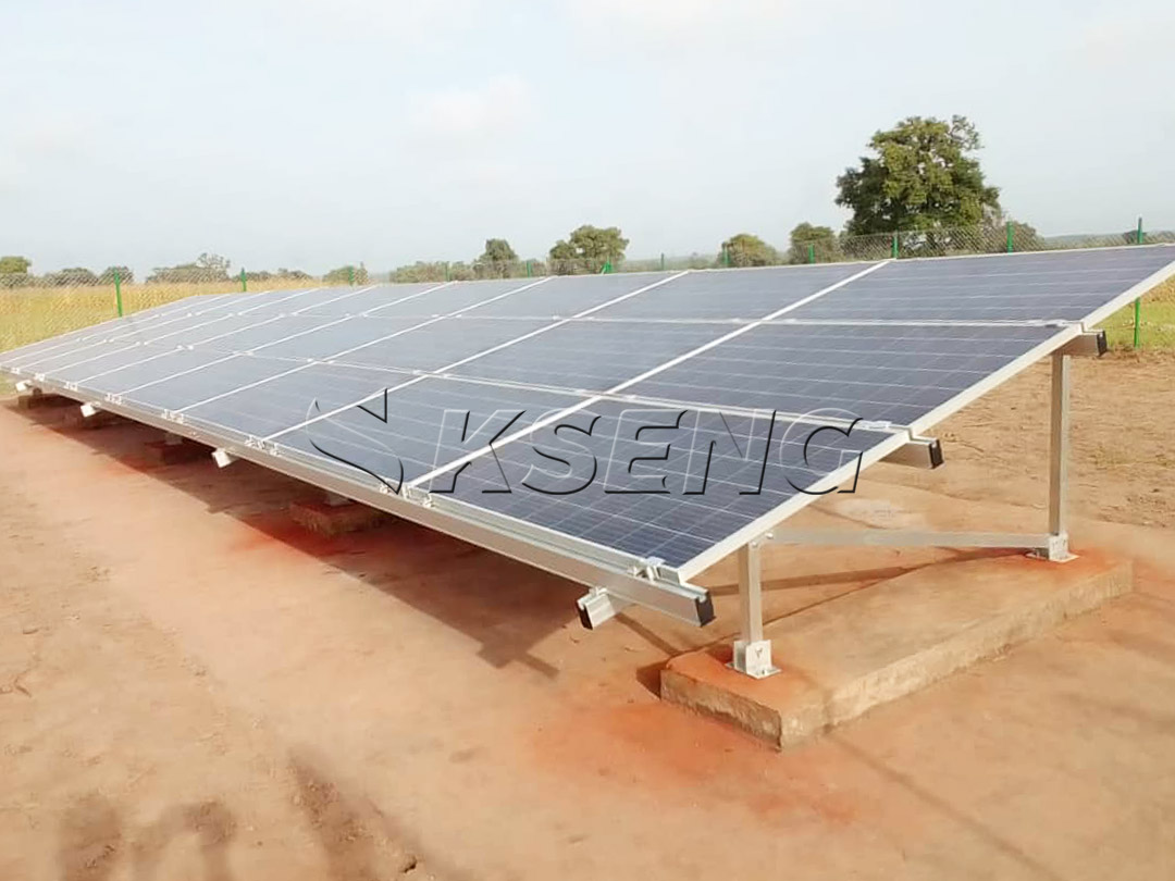 500kW - Solução Solar de Solo de Alumínio na Gâmbia
