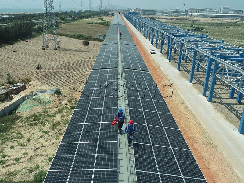 Montagem em telhado de 10,27 MW na China
