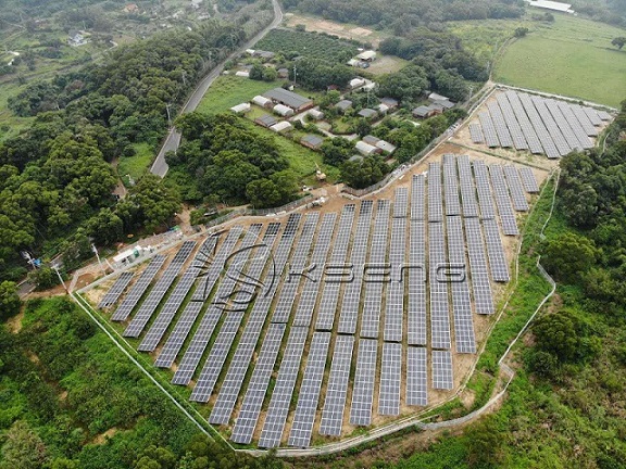 Sistema de montagem solar de fundação de parafuso de aterramento de Taiwan 1,6 MW
