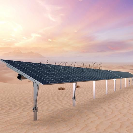 Solar tracking system designed to follow the sun’s movement, ensuring optimal sunlight exposure for improved energy production