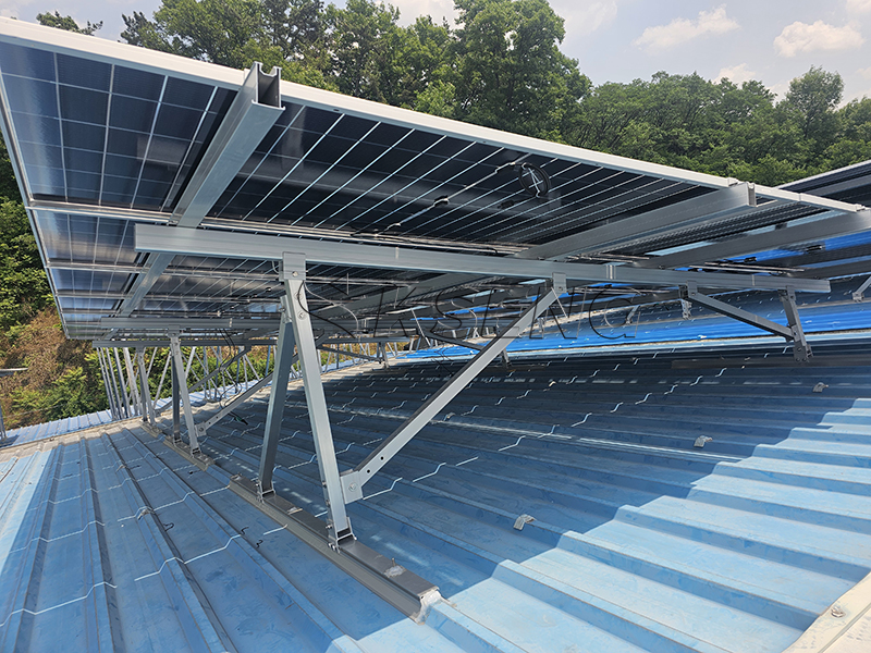 Metal Roof Solar Mounting Bracket installed on a rooftop solar PV project Metal Roof Solar Mounting Bracket installed on a rooftop solar PV project