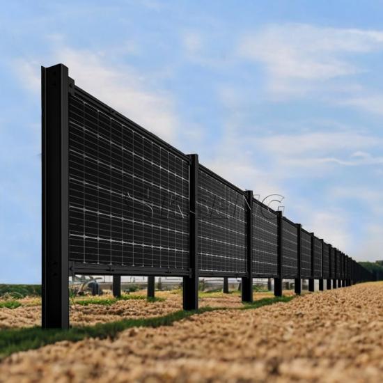 Solar Fence System for Farm Applications and Renewable Energy Generation