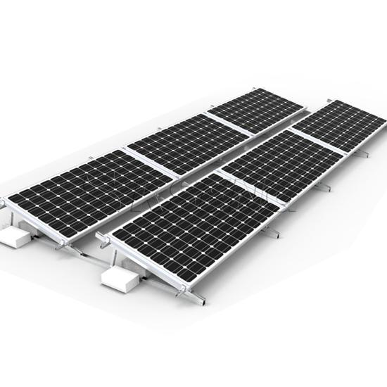 Non-Penetrating Solar Mounting System for Flat Roof Applications