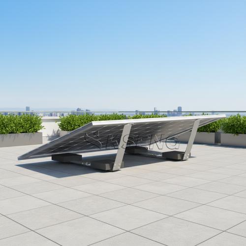 Latest Design Easy Installation Zn-Al-Mg Solar Ballast Roof Bracket
