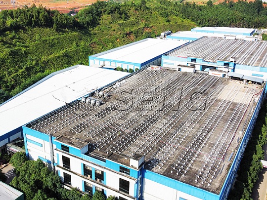 11MW - Solução Solar de Telhado de Alumínio na China

