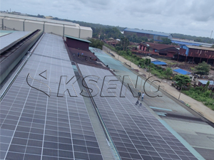 Sistema de montagem de telhado solar de 8 MW em Mianmar