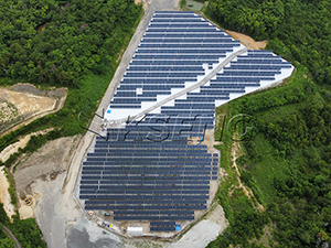 Sistema de montagem solar em solo de 2,1 MW no Japão