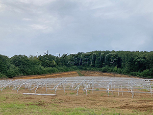 Sistema de montagem solar em solo de alumínio 1023,5KW no Japão