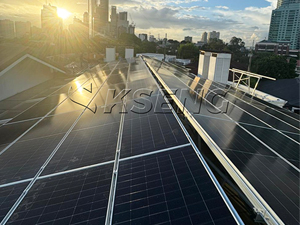 Suporte de telhado para painel solar de 72 kW nas Filipinas